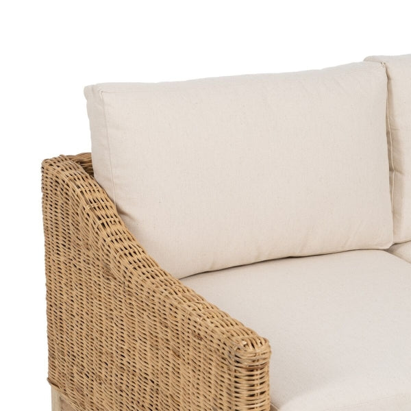 TUINBANK NATUURLIJK MANGOHOUT FOAM NATUURLIJKE VEZEL 141 X 86 X 62 CM