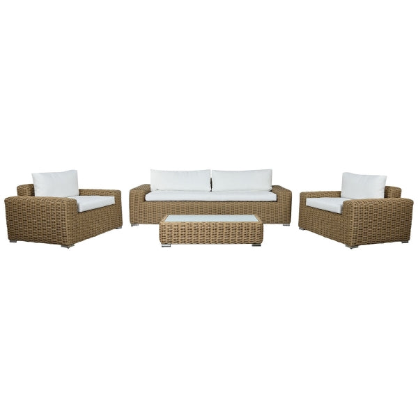 HOME ESPRIT BANK EN TAFEL SET  (248 X 85 X 80 CM)