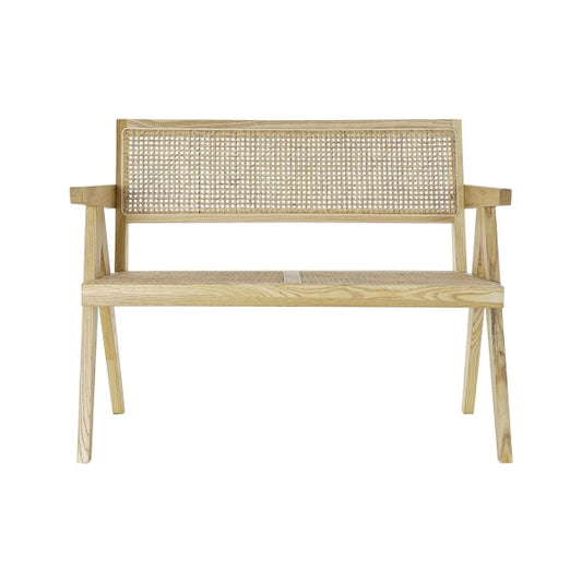 DKD HOME DECOR Bank met rugleuning - NATUURLIJK VINTAGE 105,5 X 62 X 83 CM