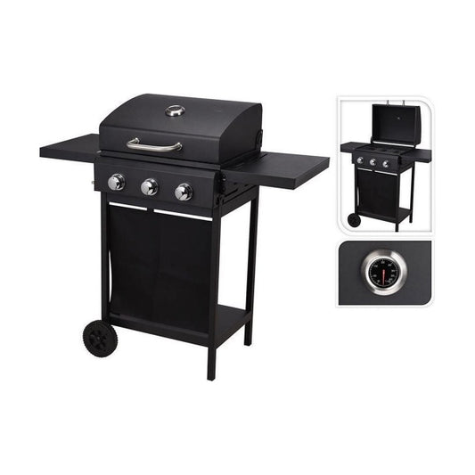 VAGGAN BARBECUE OP GAS 139 X 56,5 X 106 CM ZWART