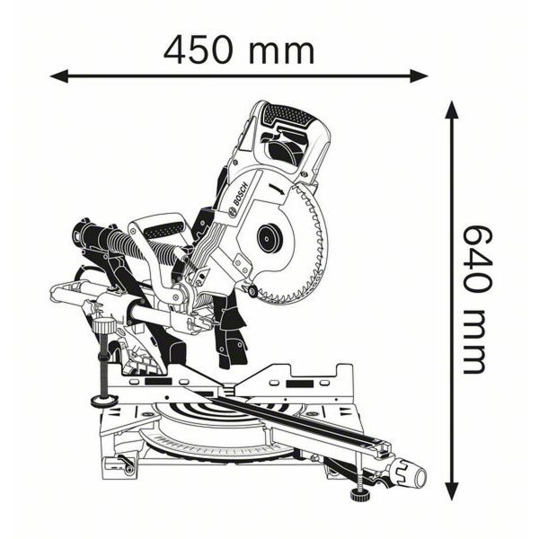 CIRKELZAAG BOSCH 0601B19200 1600 W 230-240 V