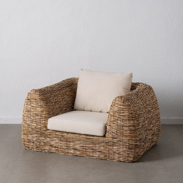 LEUNSTOEL NATUURLIJK ROTAN FOAM 111 X 97 X 63 CM