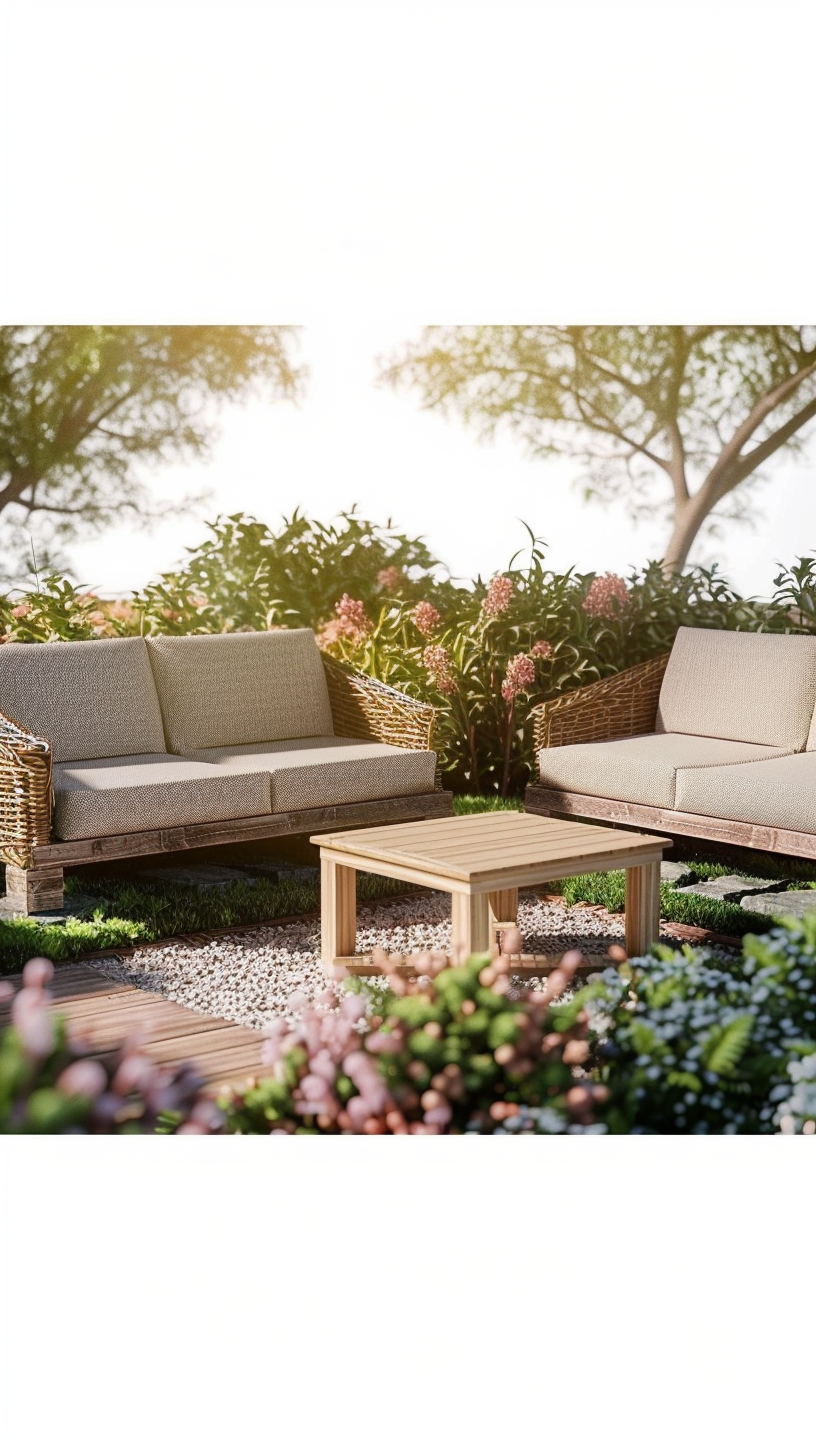PATSY HOUTEN TUINBANK (235 X 230 X 64,5 CM)