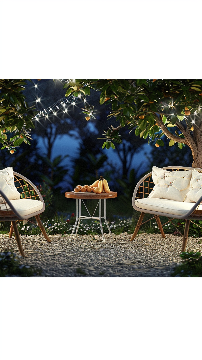 HOME ESPRIT TAFELSET MET 3 FAUTEUILS WIT/BEIGE (130 X 76 X 83 CM)