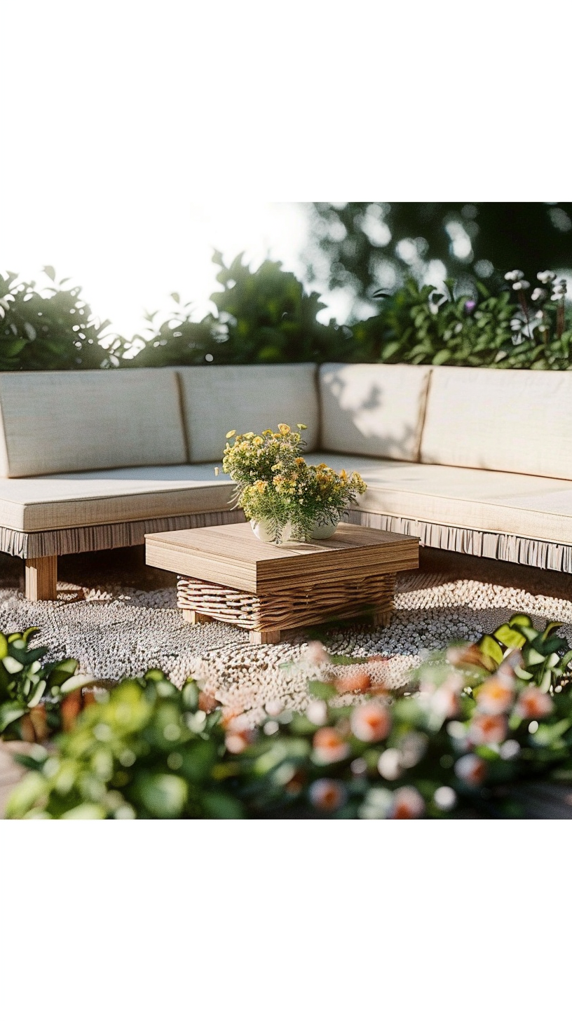 PATSY HOUTEN TUINBANK (235 X 230 X 64,5 CM)
