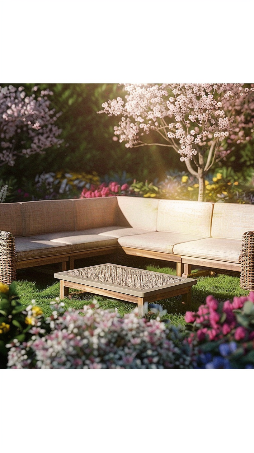 PATSY HOUTEN TUINBANK (235 X 230 X 64,5 CM)