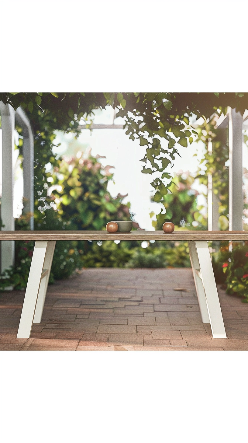 EETTAFEL HOME ESPRIT WIT 230 X 90 X 77 CM