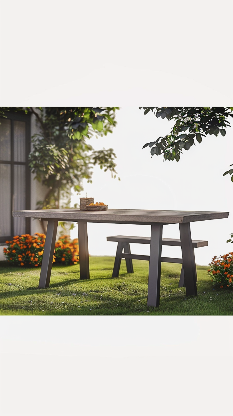 HOME ESPRIT EETTAFEL GRIJS 160 X 90 X 77 CM