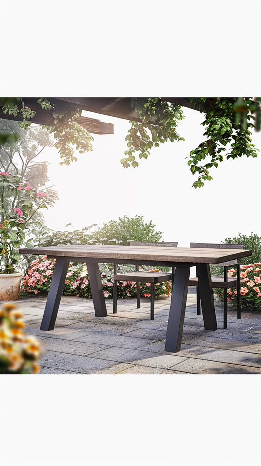 HOME ESPRIT EETTAFEL GRIJS 160 X 90 X 77 CM