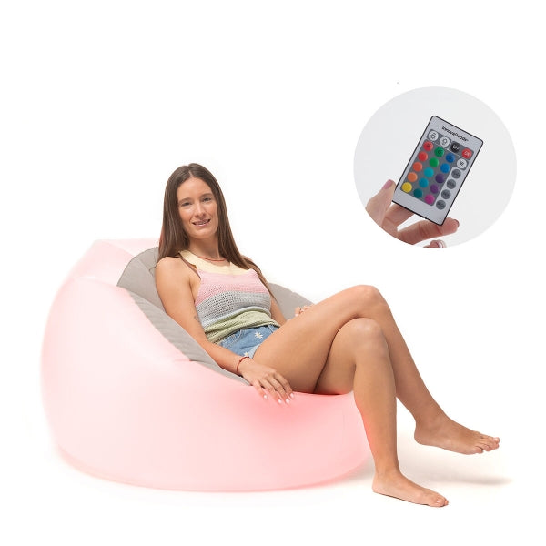 CHIGHT INNOVAGOODS OPBLAASBARE FAUTEUIL MET VEELKLEURIGE LAMPJES