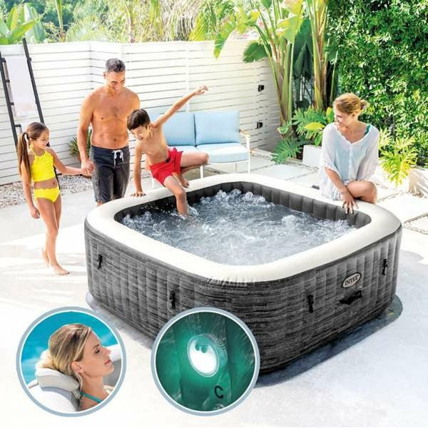 INTEX OPBLAASSPA | INTEX COLORBABY PURESPA BURBUJAS GREYSTONE DELUXE