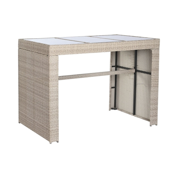 DKD HOME DECOR  TAFEL MET ZES STOELEN (143 X 80 X 100 CM)