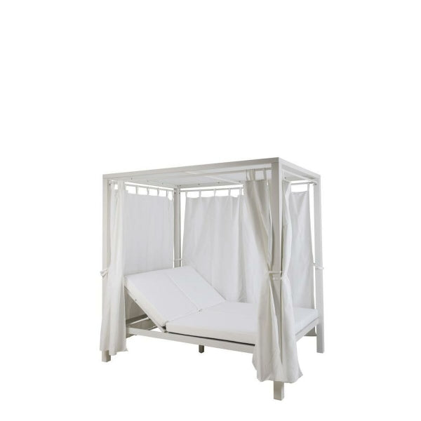 DKD TUINBED WIT ALUMINIUM 148 X 188 X 205 CM