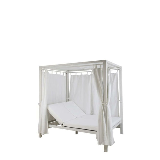 DKD TUINBED WIT ALUMINIUM 148 X 188 X 205 CM